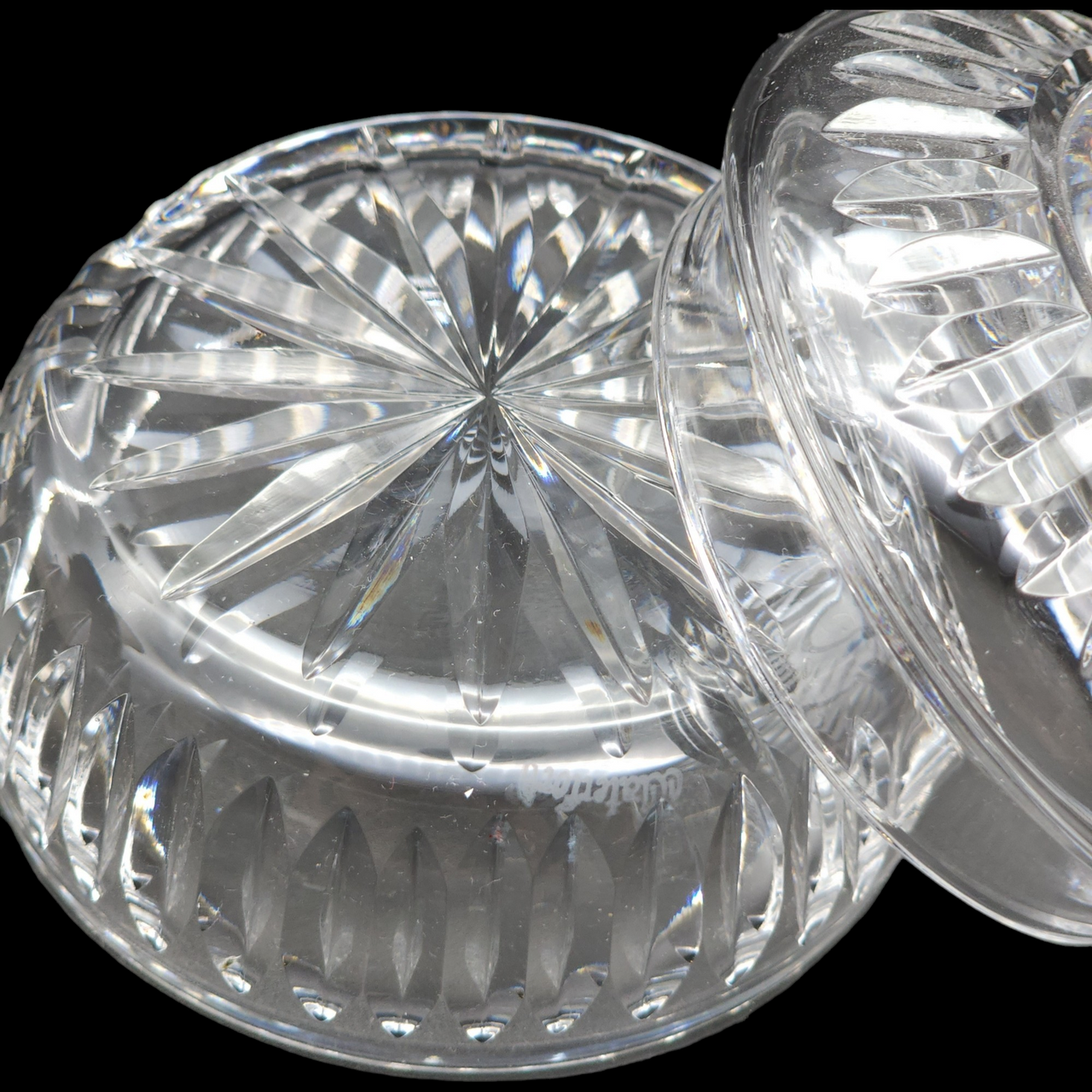 Waterford Crystal Vanity Candy Powder Box & Lid