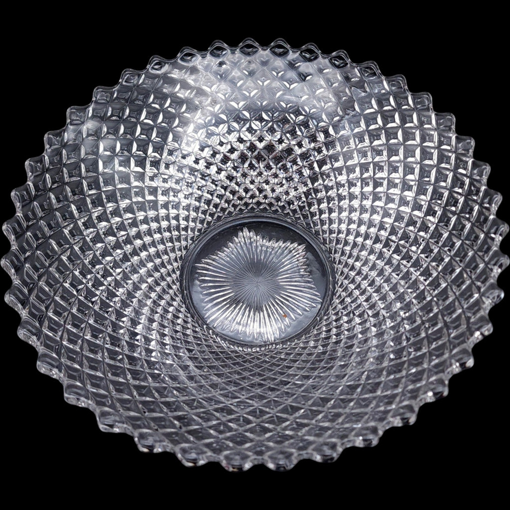 Westmoreland Clear English Hobnail 11" Flared Glass Bowl