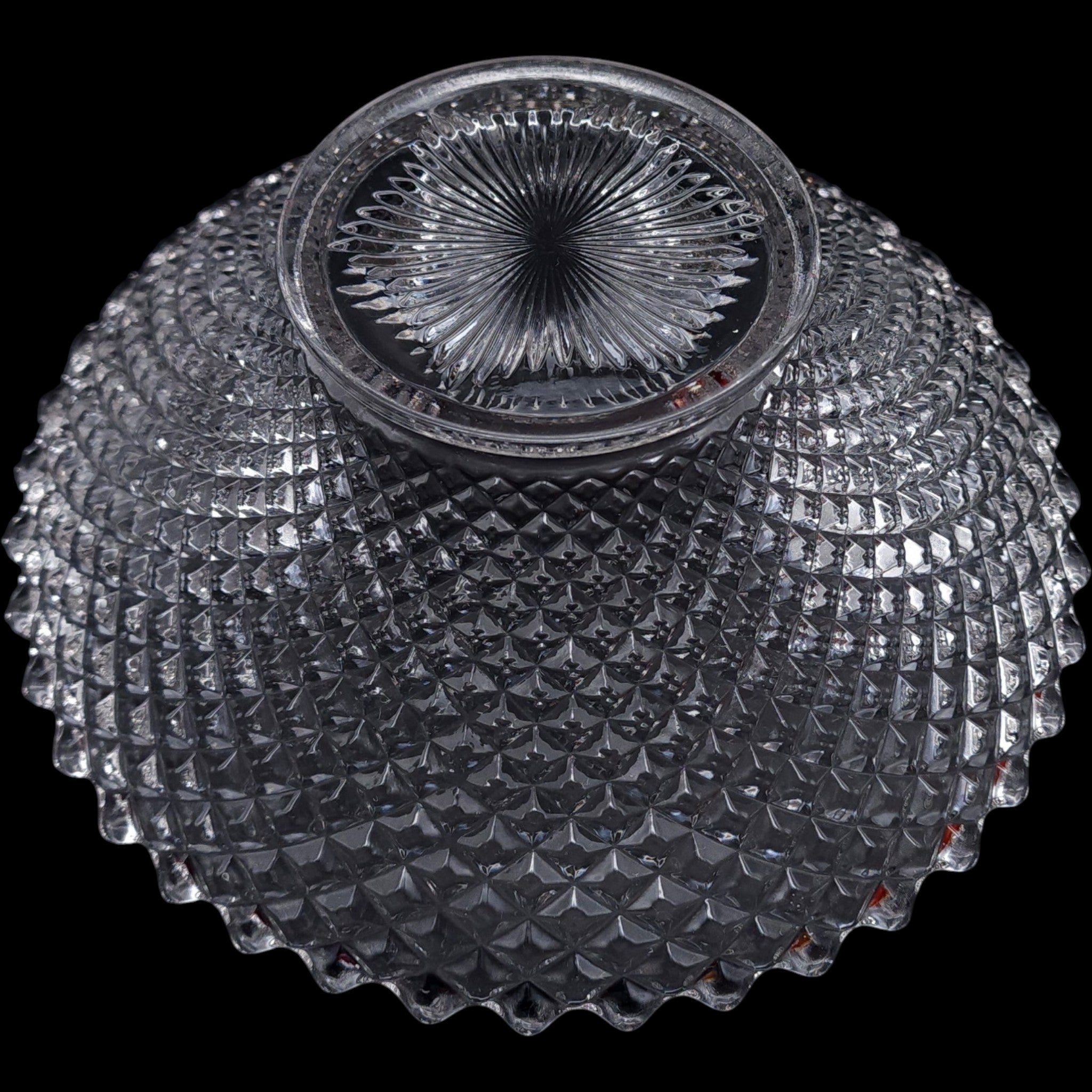 Westmoreland Clear English Hobnail 11" Flared Glass Bowl
