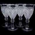 Westmoreland Clear Glass Cordial Glasses English Hobnail Set of 4