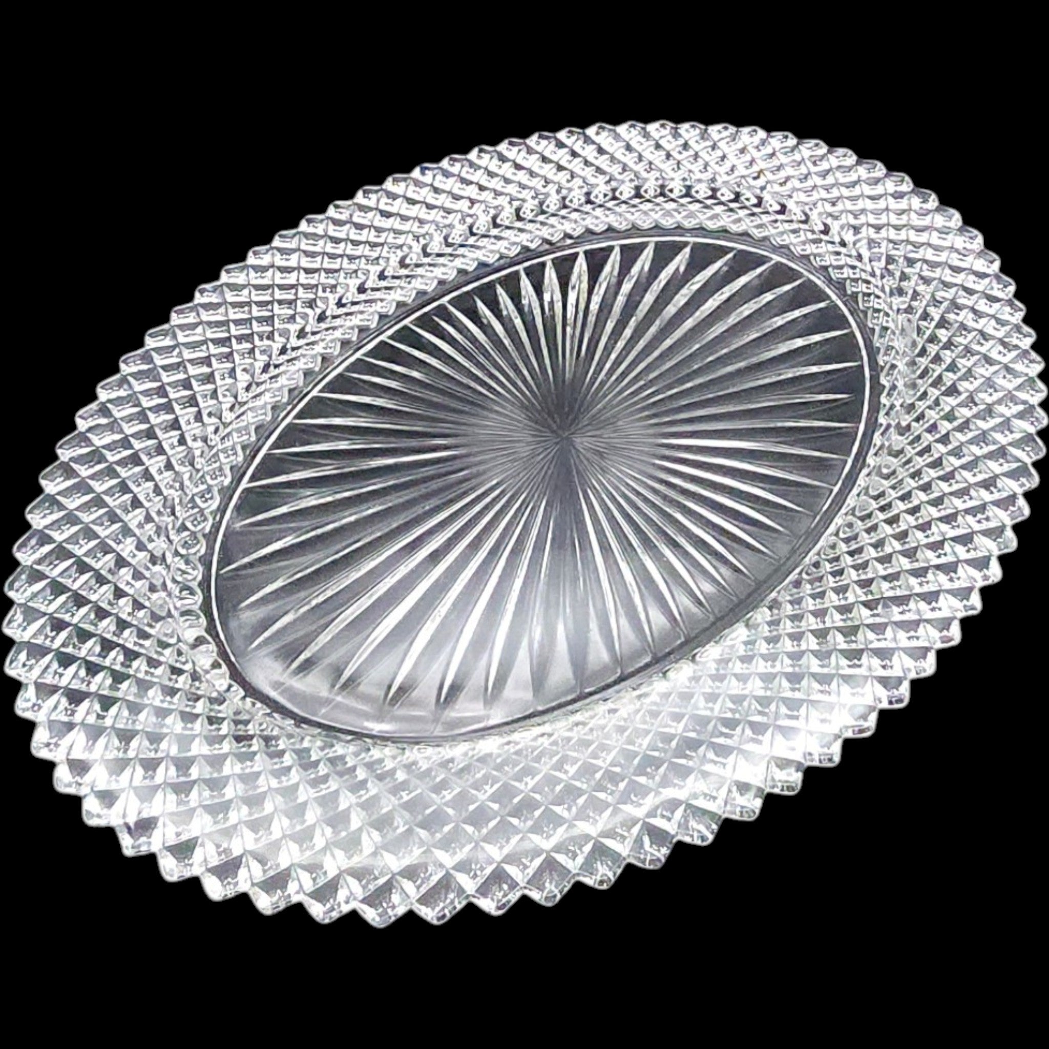 Westmoreland English Hobnail Clear Glass 12 Oval Platter