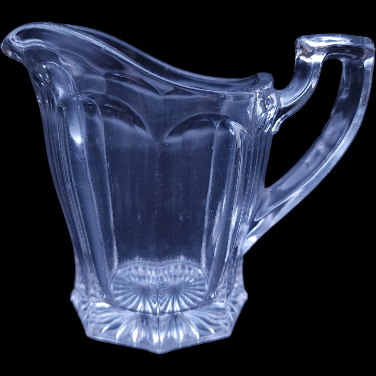 Westmoreland Clear Pressed Glass  Panel Design Creamer