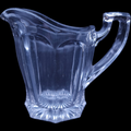 Westmoreland Clear Pressed Glass  Panel Design Creamer