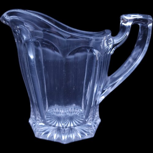 Westmoreland Clear Pressed Glass  Panel Design Creamer