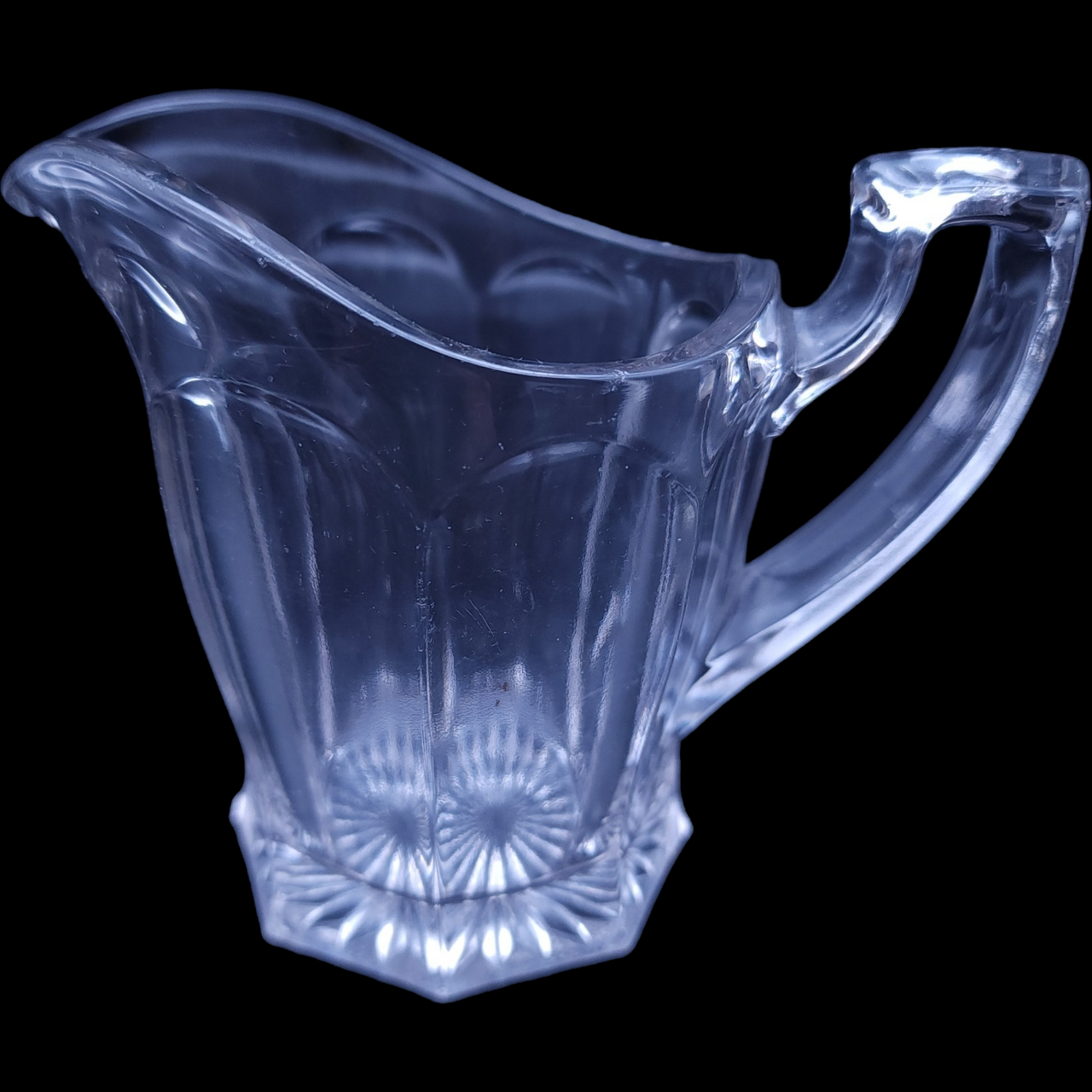 Westmoreland Clear Pressed Glass  Panel Design Creamer