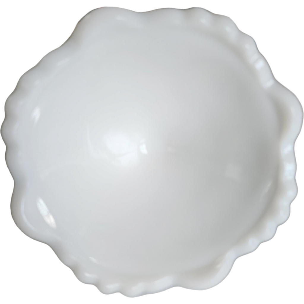Westmoreland Old Quilt Milk Glass Single Light Candlestick