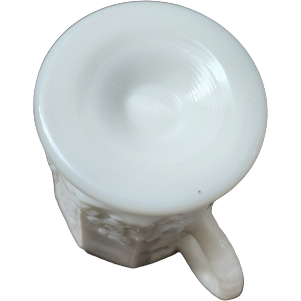 Westmoreland Paneled Grape Milk Glass Creamer
