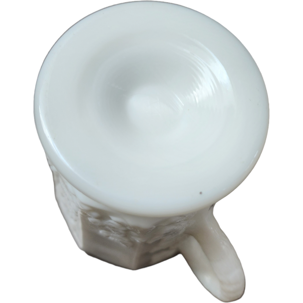 Westmoreland Paneled Grape Milk Glass Creamer