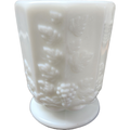 Westmoreland Paneled Grape Milk Glass Open Sugar