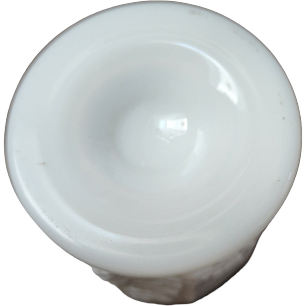 Westmoreland Paneled Grape Milk Glass Open Sugar