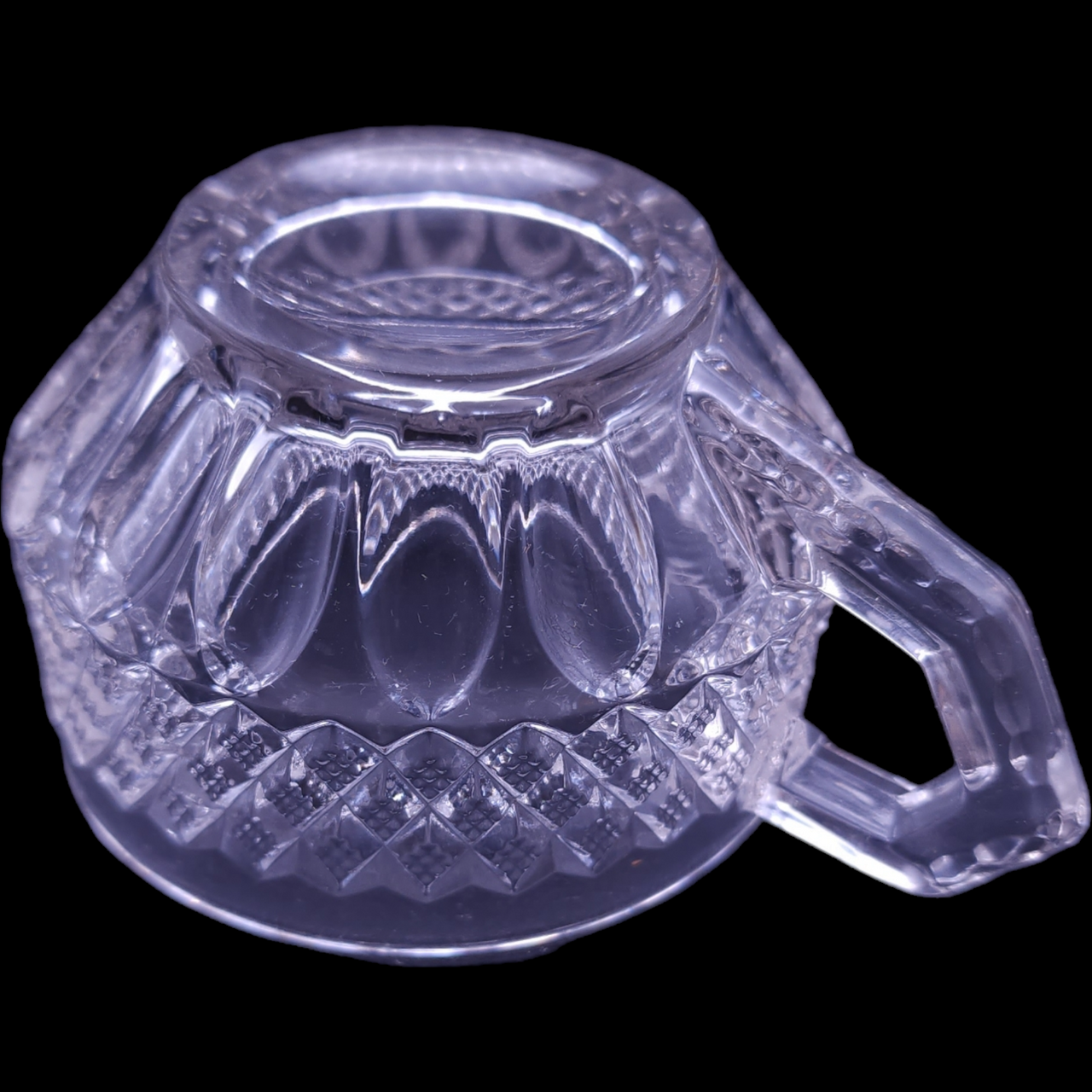 Westmoreland Waterford Clear Cut Flat Punch Cup