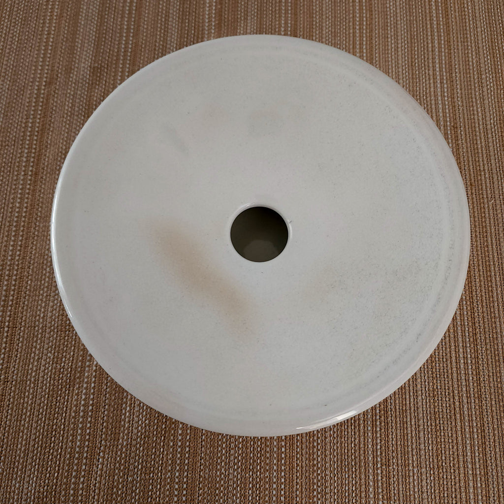 White Royal Ironstone China Spittoon Cuspidor