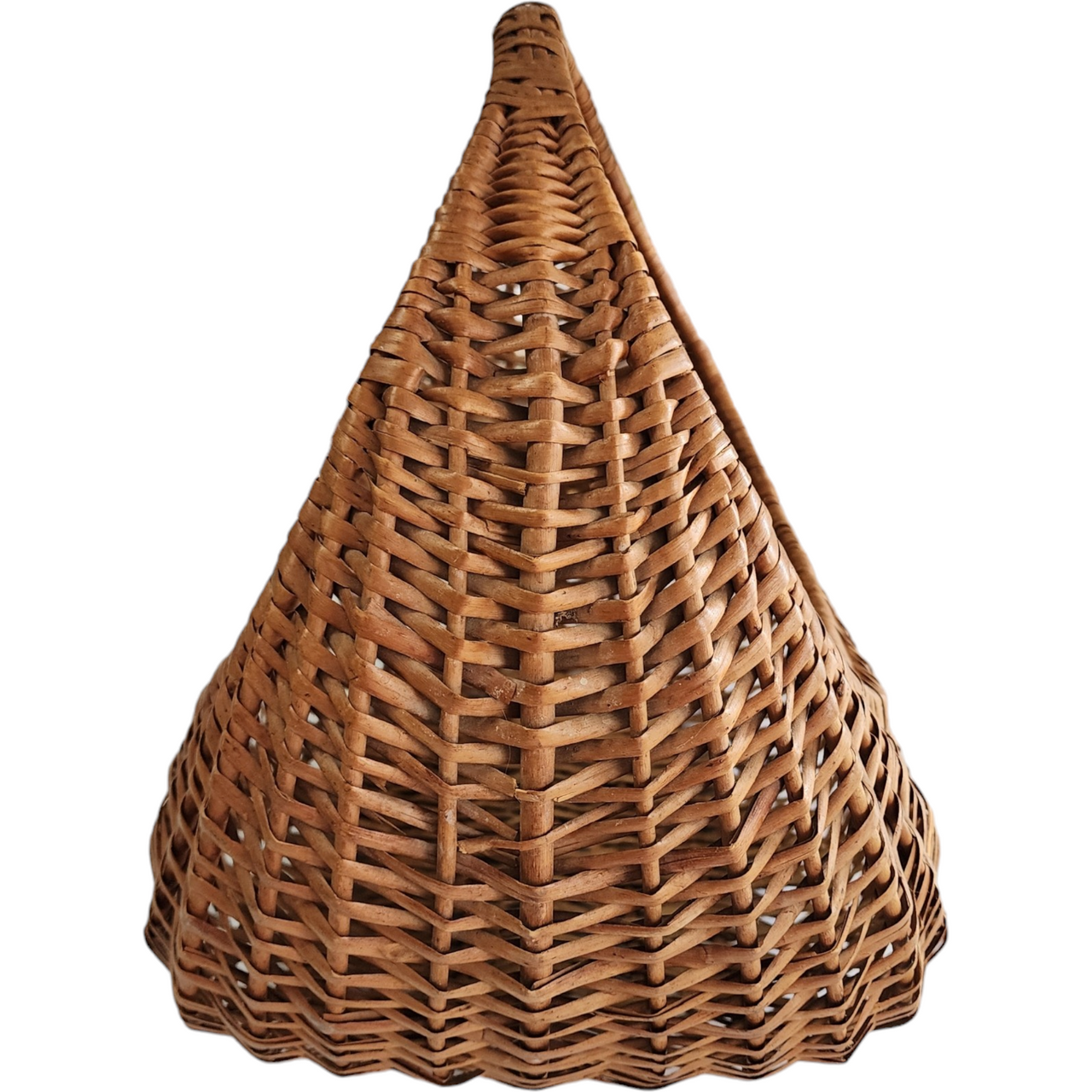 Vintage Wicker Rattan Basket Farmhouse Home Decor Large Storage Primitive