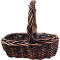 Woven Reed Wicker Oval Hanging Carry Egg Apple Fruit Picnic Basket  Farmhouse Primitive