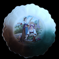 ZEH, SCHERZER Z. S. & Co. Bavaria Porcelain Hand Painted Cabinet Plate