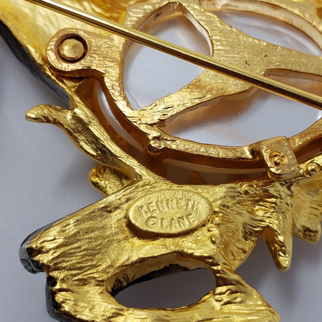 Kenneth Jay Lane Pegasus Horse Brooch