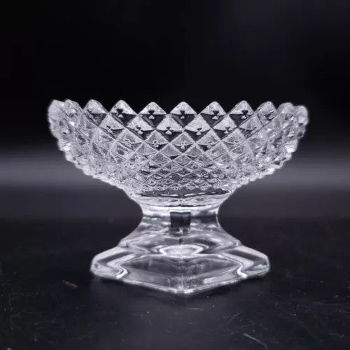 Westmoreland English Hobnail Clear Glass Individual Nut Dish Salt Dip