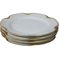 Set of 4 Antique Haviland Limoges Schleiger 24 Ranson Gold Bread & Butter Plates 6 1/4"