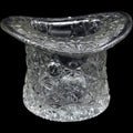 Indiana Glass Daisy and Button Clear Top Hat Vase