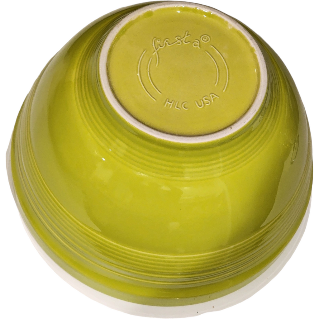 Homer Laughlin Fiesta All Lemongrass Yellow Green 3Pc Baking Bowl Set
