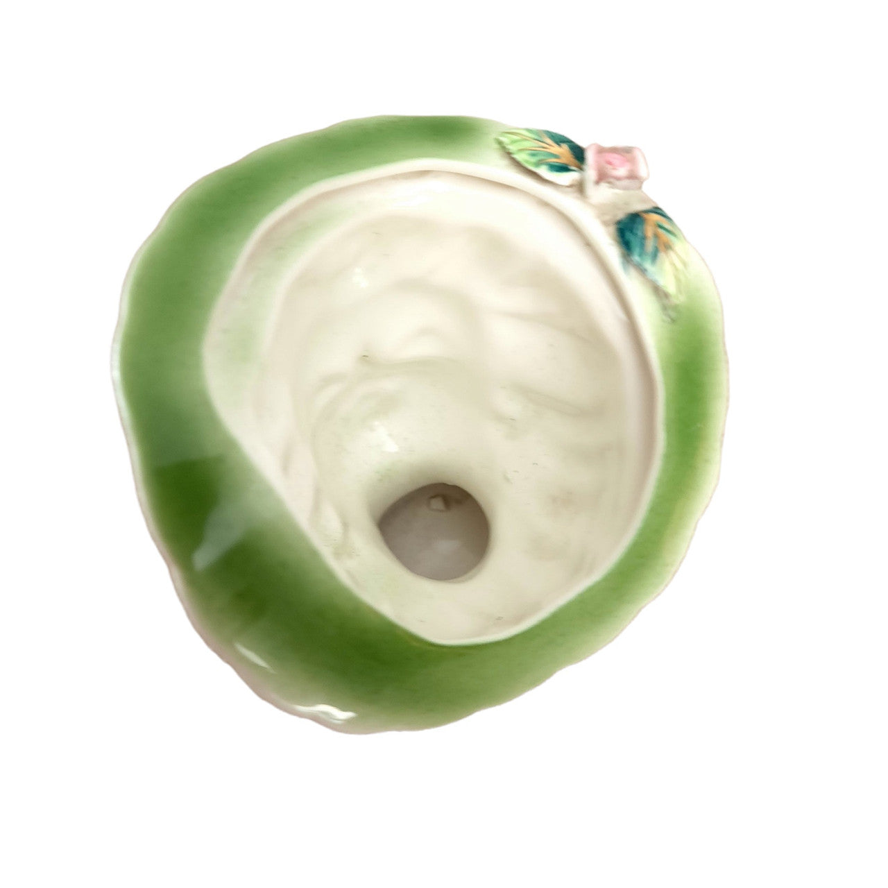 5"  Occupied Japan Lady With Faux Pearl Earings Ceramic Head Vase